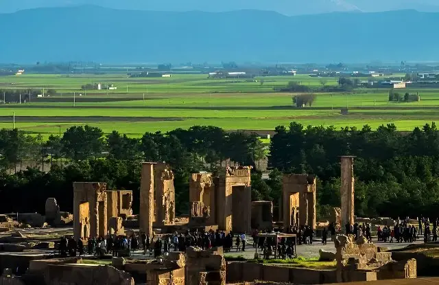 مدیر پایگاه: کشاورزی در حریم درجه یک تخت جمشید محدود و کنترل‌ شده است