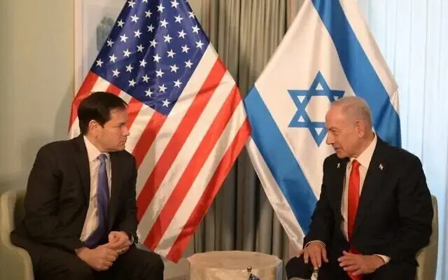 دیدار نتانیاهو با روبیو