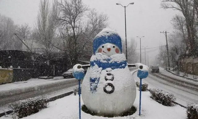 ارتفاع  ۱۰ سانتی‌متری برف در همدان/ کولاک نقطه‌ای برف در برخی نقاط همدان