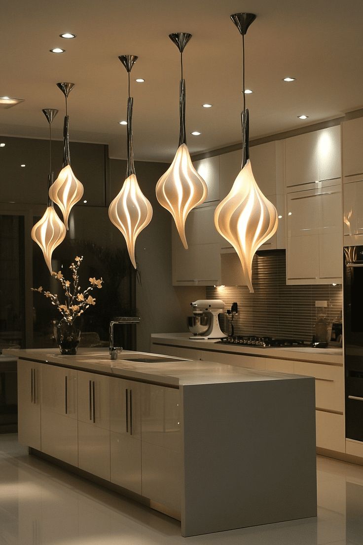 لوستر و چراغ آویز آشپزخانه