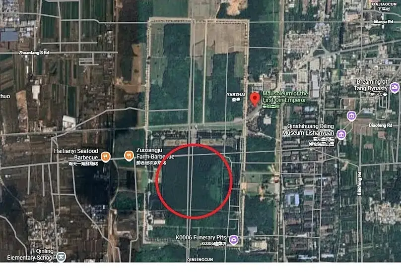 تصویر ماهواره‌ای از آرامگاه