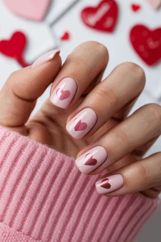 مدل لاک ناخن کوتاه با دیزاین دخترانه