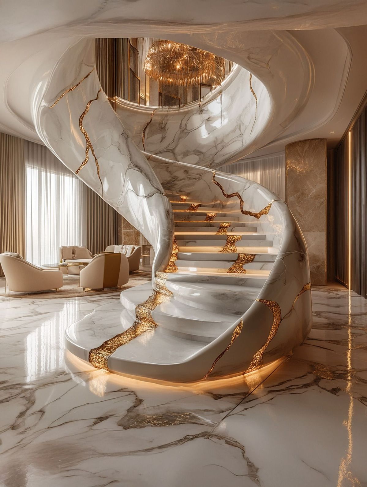 راه پله خلاقانه و جالب