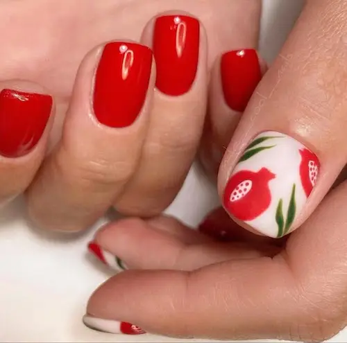 طرح ناخن‌های یلدایی