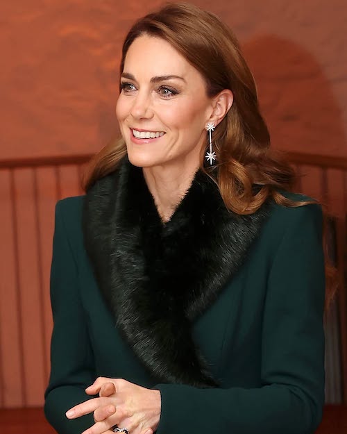 پالتوی سبز رنگ کیت میدلتون