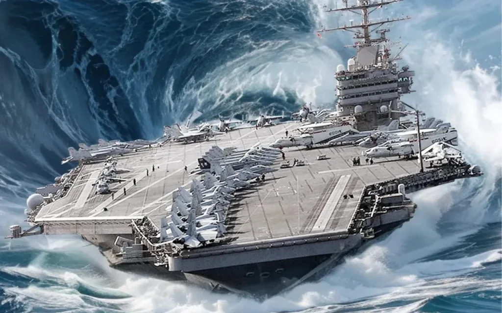 راز پایداری ناوهای هواپیمابر در طوفان‌های سهمگین دریا چیست؟
