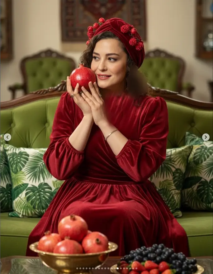 استایل یلدایی بازیگران