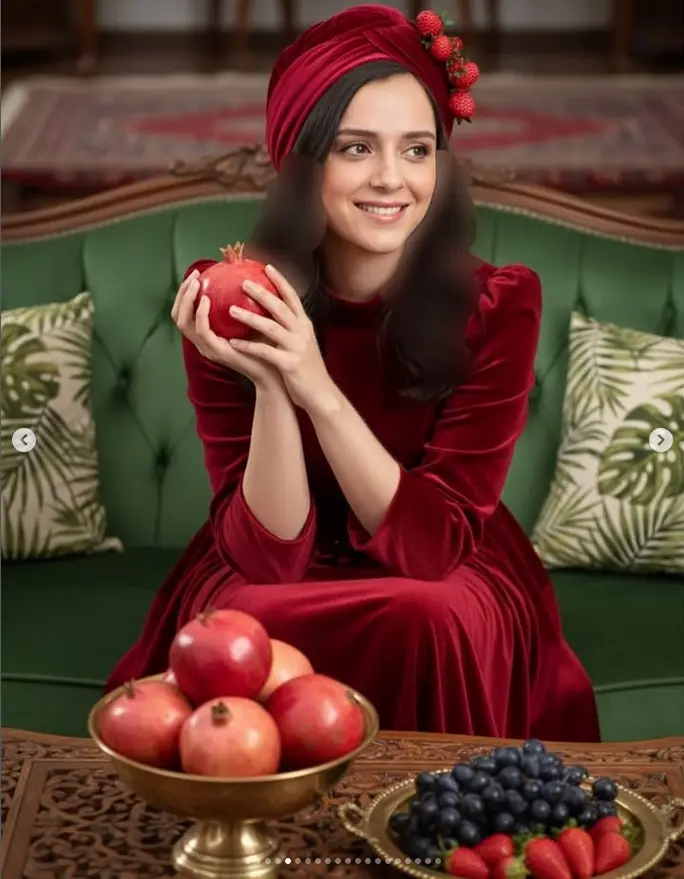 استایل یلدایی بازیگران