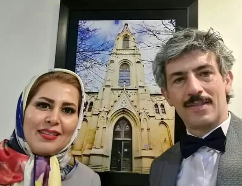 سیروس همتی و همسرش
