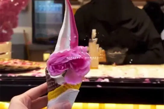 بستنی گل محمدی