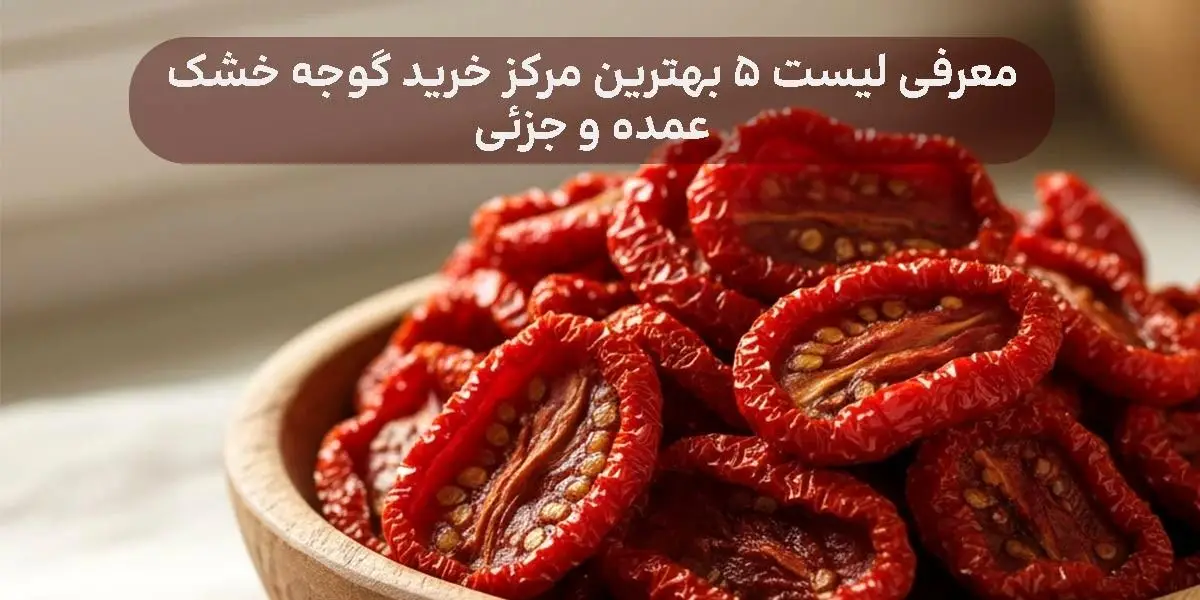 کشف ۵ مرکز خرید گوجه خشک که طعم واقعی را به شما هدیه می‌دهند!