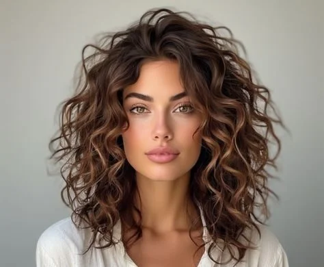 Bride with curly hair