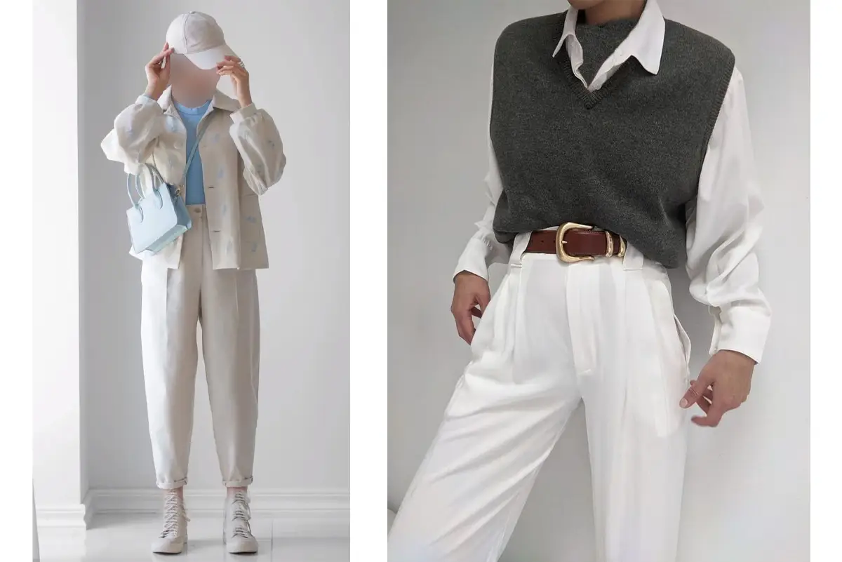 جایگاه-شلوار-سفید-در-استایل-روزمره