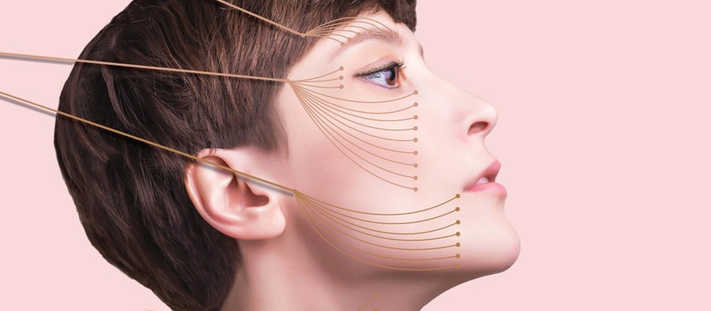 زاویه سازی صورت با نخ