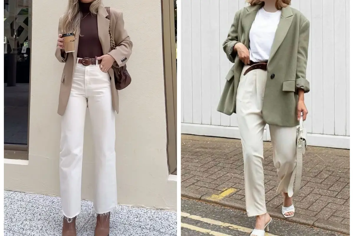 شلوار-راسته-سفید؛-استایل-اداری-مدرن