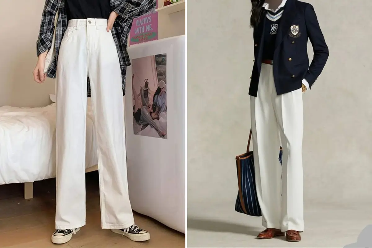 شلوار-سفید-فاق-بلند؛-بازگشت-دهه-90