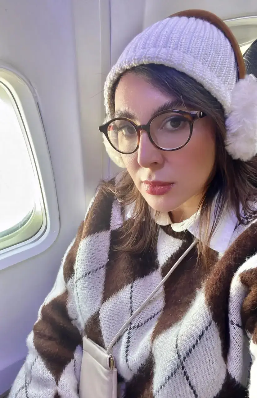 لیلا بلوکات با تیپ زمستانی اش