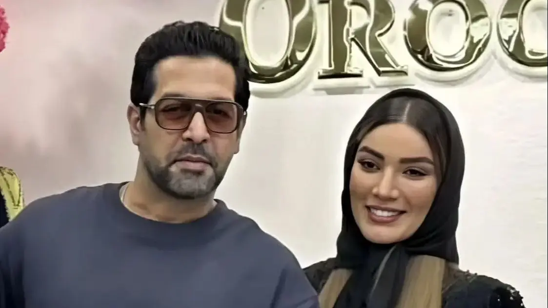 عکس کریسمسی تازه عروس و داماد سینمای ایران متین ستوده و کامران تفتی / استایل کابویی زوج محبوب