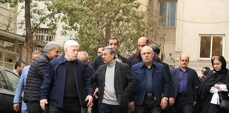 تشیع جنازه خواهر احمدی نژاد 