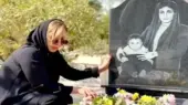 اجرای دلخراش مرجانه گلچین پای مزار عزیزش که اشک‌ها را جاری کرد