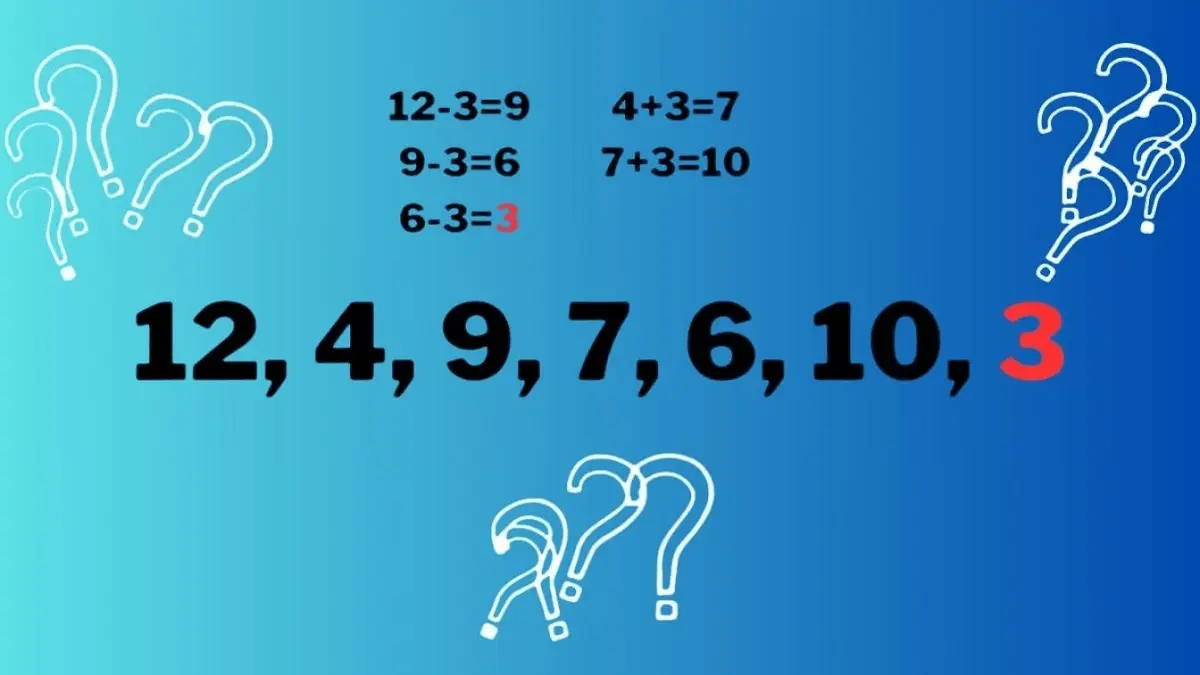 پاسخ تست هوش ریاضی عدد گمشده در دنباله اعداد