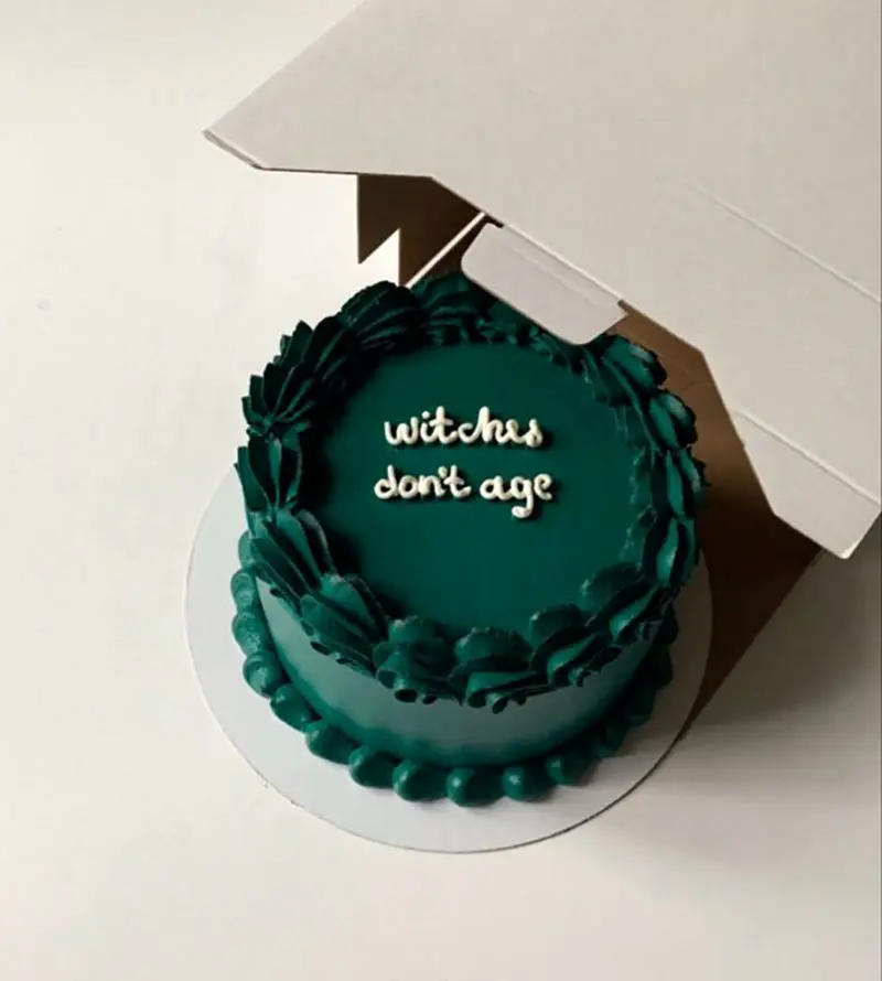 کیک تولد سبز دخترانه