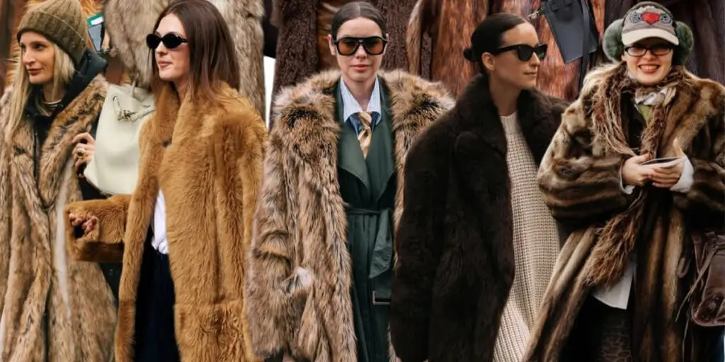 استایل با کت خزدار بلند