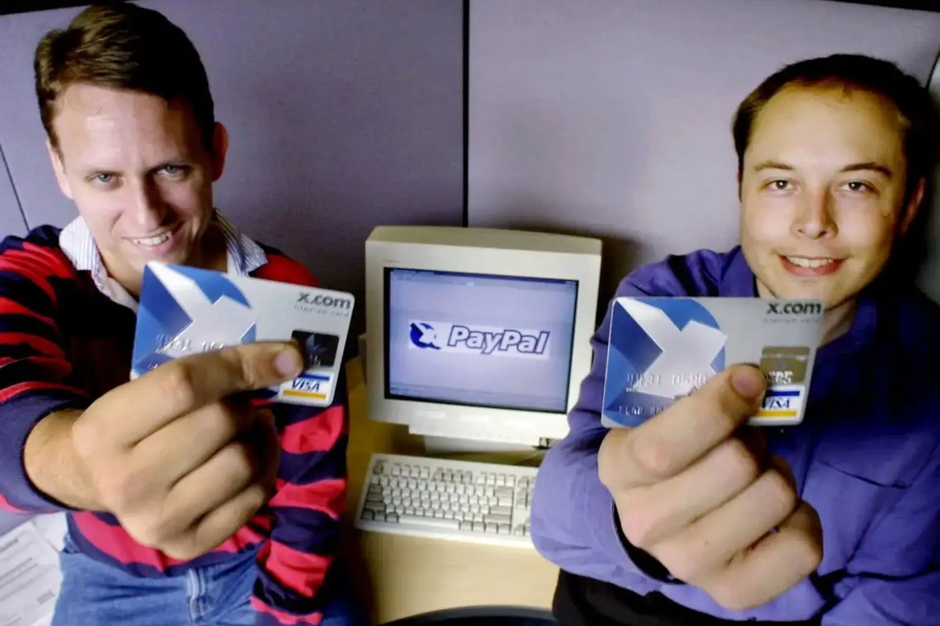 ایلان ماسک و پیتر تیل همبنیانگذار PayPal