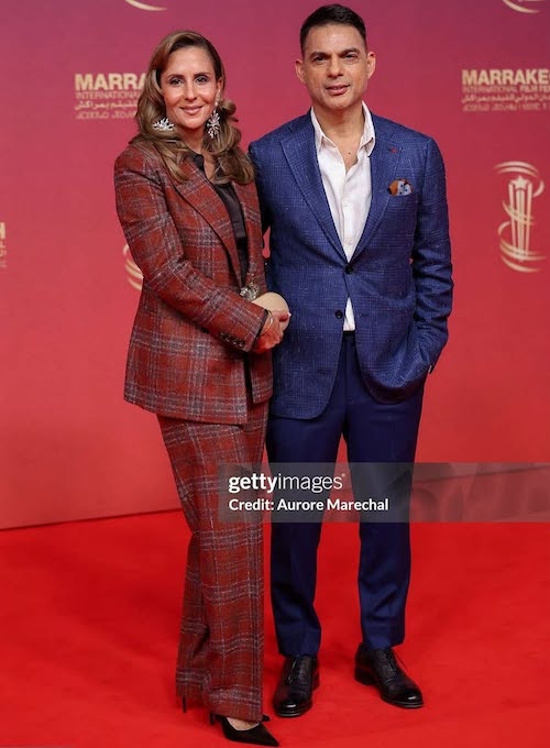 کت و شلوار چهارخانه همسر پیمان