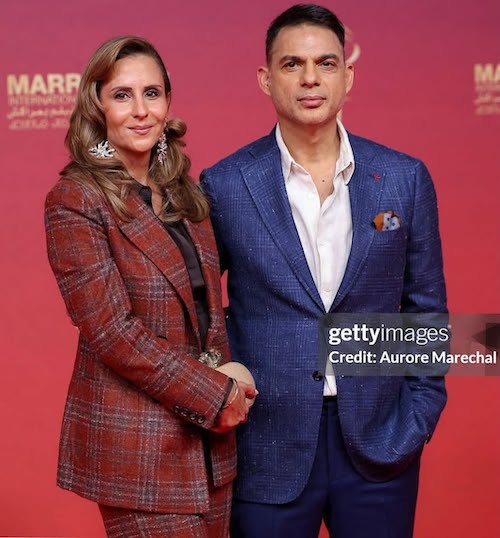 کت و شلوار چهارخانه همسر پیمان