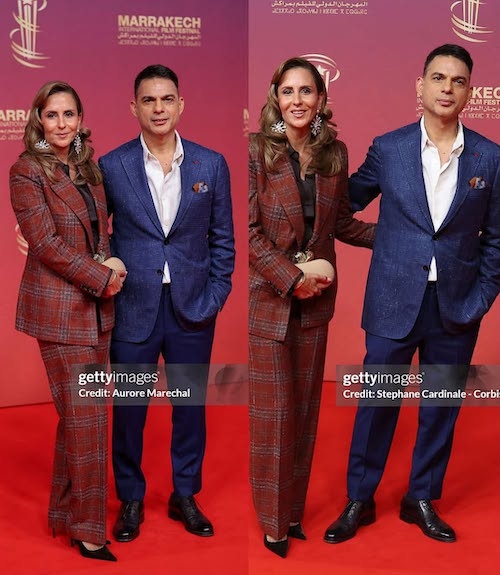 کت و شلوار چهارخانه همسر پیمان