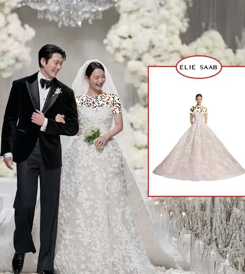 لباس عروس شین مین‌آ از الی صعب