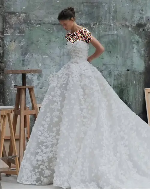 لباس عروس شین مین‌آ از الی صعب