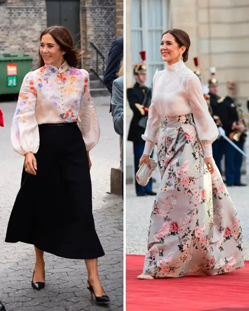 بلوز و دامن‌های ملکه مری دانمارک