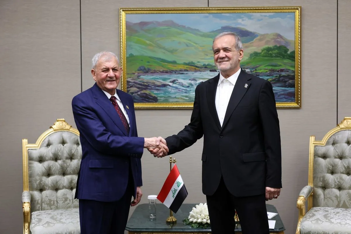 دیدار مسعود پزشکیان با رئیس‌جمهور عراق در ترکمنستان؛ تبریک ویژه و پیام امیدبخش برای آینده عراق