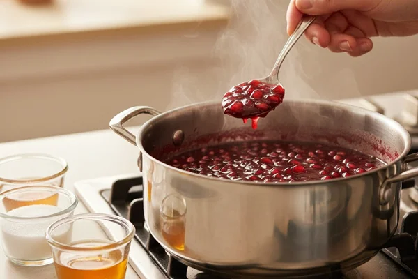 Making-pomegranate-compote