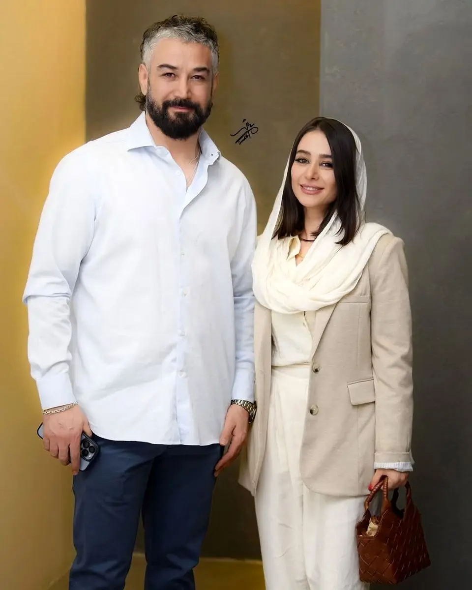 الناز حبیبی در کنار برادرش 1