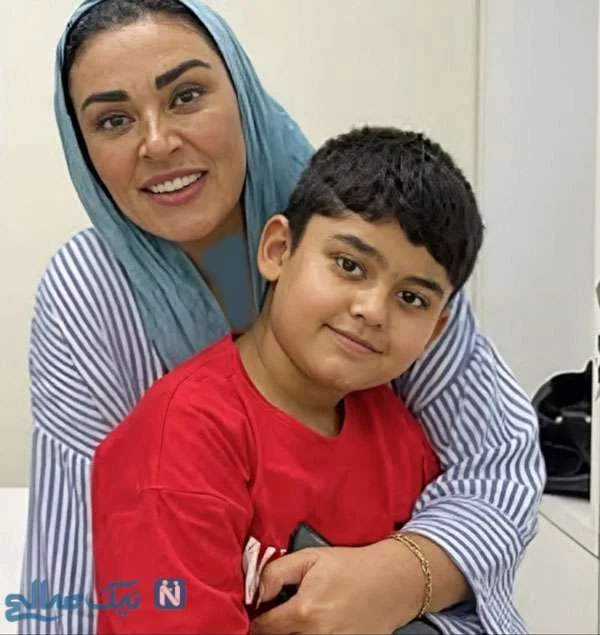 زیبا بروفه پسرش