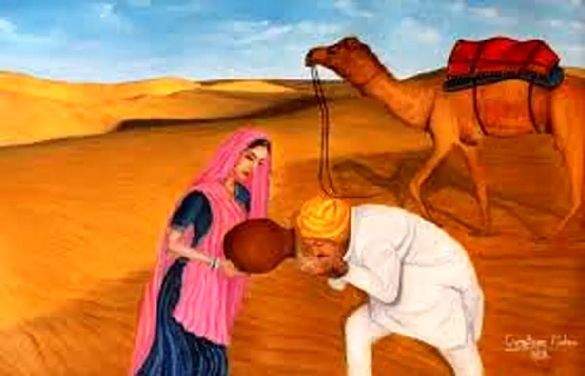 داستان باور عجیب اعرابی ساده‌دل: مشک آب شور کویر را آب بهشتی دید!