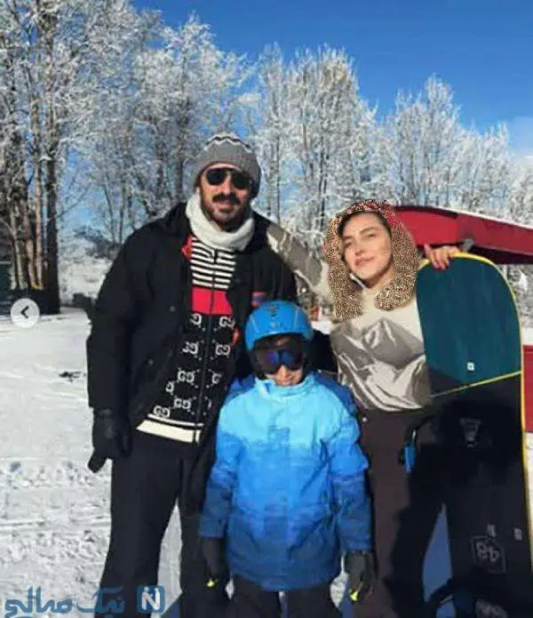 عکس قوچان نژاد و همسرش