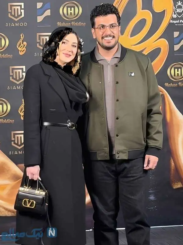 امیرحسین قیاسی و همسرش