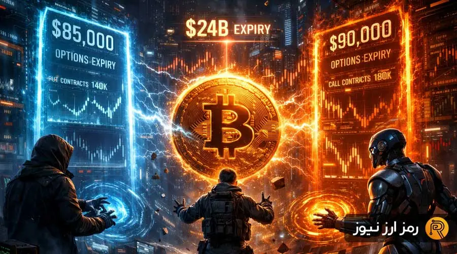 انقضای ۲۴ میلیارد دلار آپشن بیت‌کوین؛ نبرد نفس‌گیر قیمت در مرز ۸۵ تا ۹۰ هزار دلار!