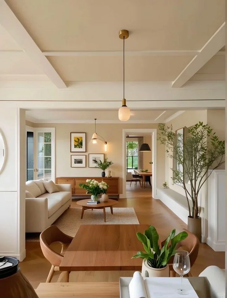 چیدمان پذیرایی مستطیل باریک