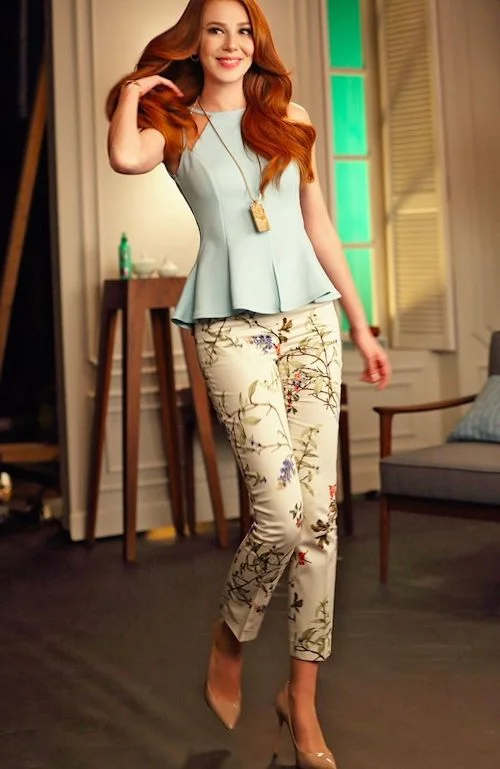 شلوار طرحدار بازیگران ترک