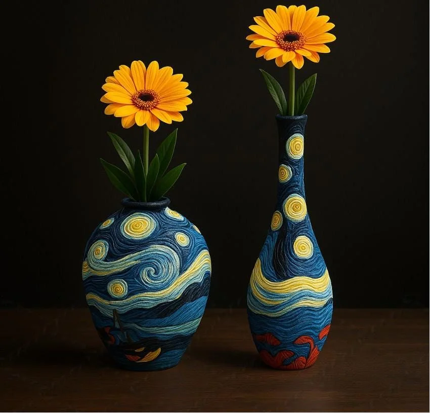 نقاشی گلدان