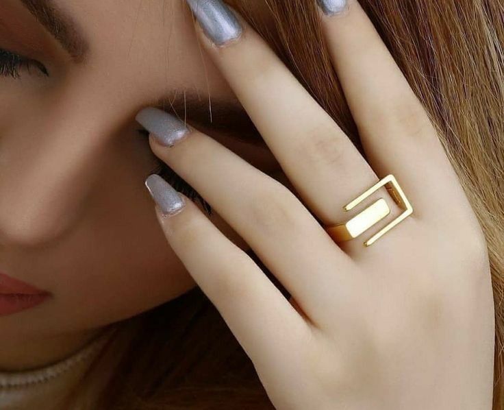 مدل انگشتر طلا بدون نگین شیک