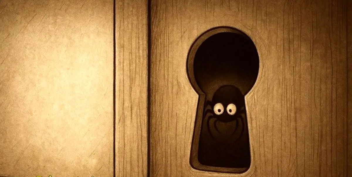 داستان حیرت‌انگیز عنکبوت در سوراخ کلید؛ وقتی خیالبافی به واقعیت می‌پیوندد!