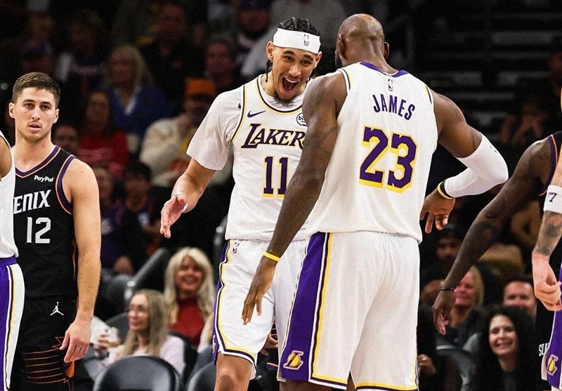 لیکرز با درخشش لبران، سانز را در هم کوبید؛ نبرد نفس‌گیر NBA به روایت امتیازات