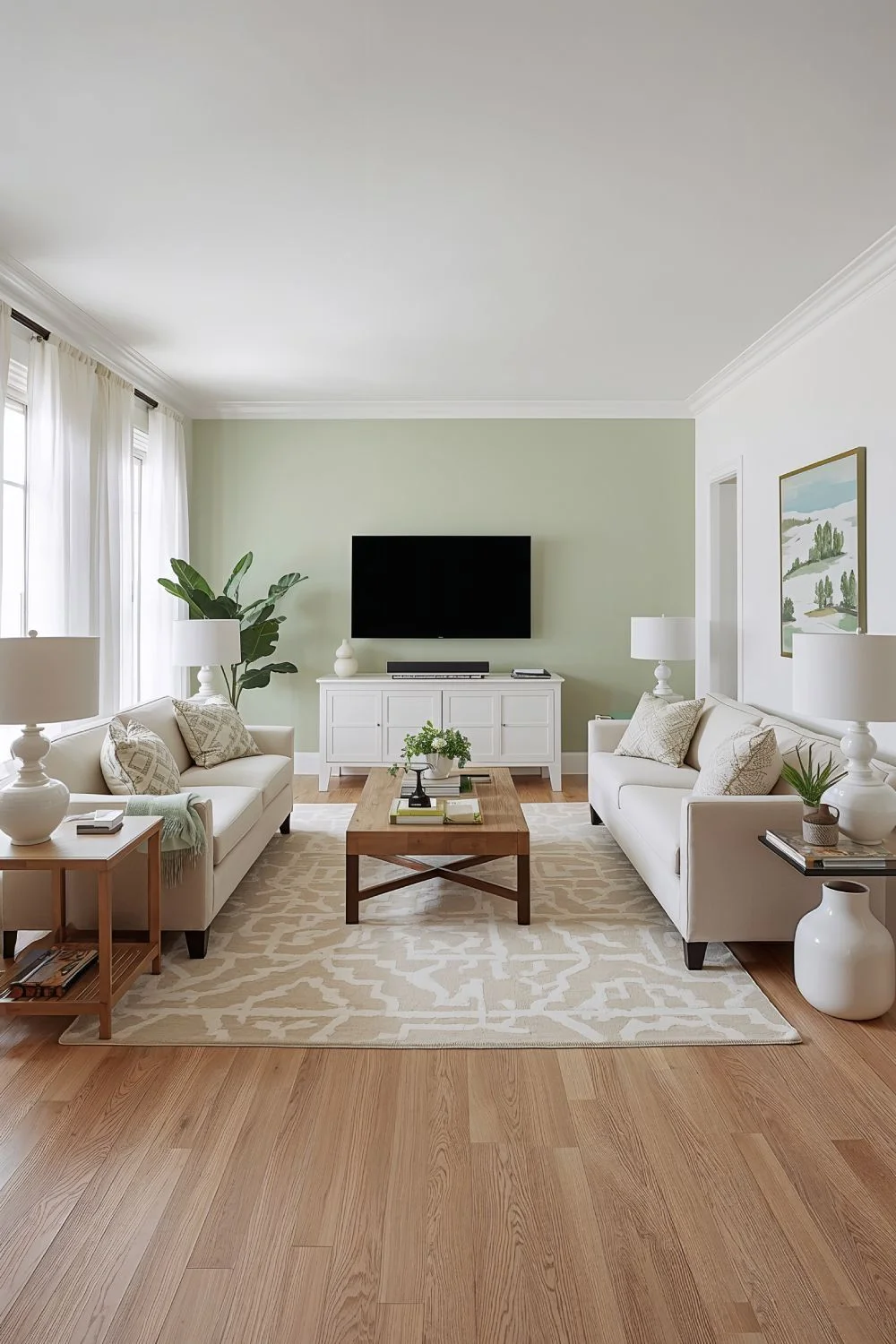 چیدمان پذیرایی مستطیل باریک