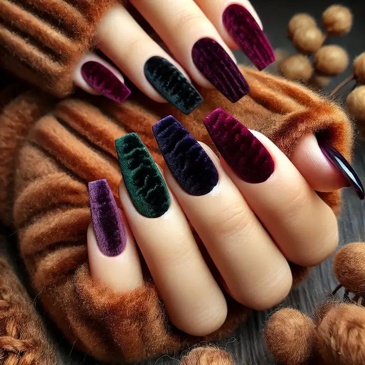 لاک ناخن مخملی